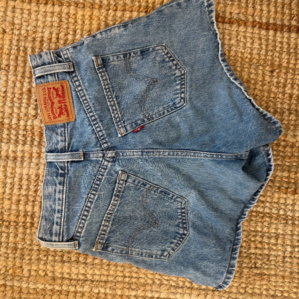 Levi’s High Waisted Mom Jean Shorts